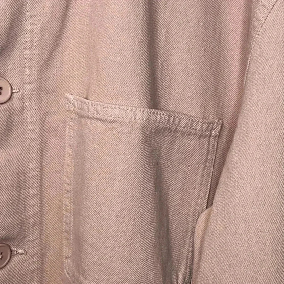 Zara The Victoria Overshirt Pink Denim - Picture 4 of 9